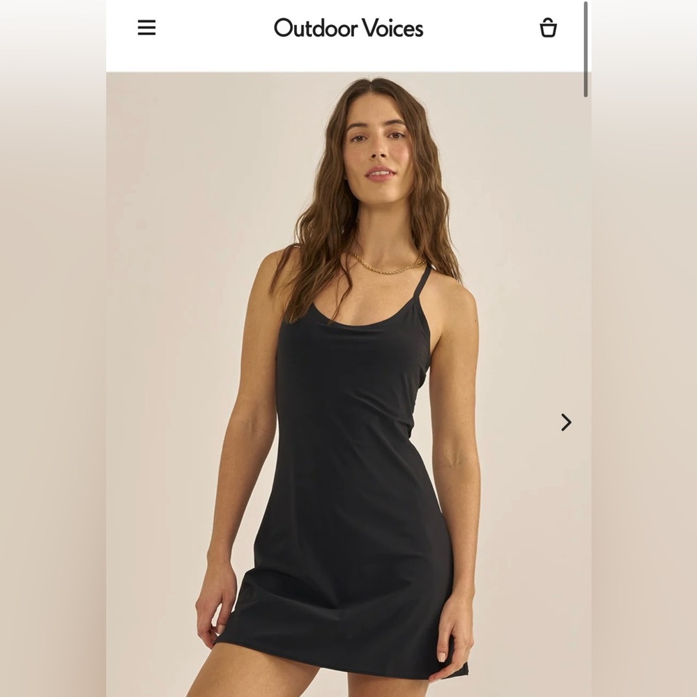 Outdoor Voices Black Exercise Dress NWT